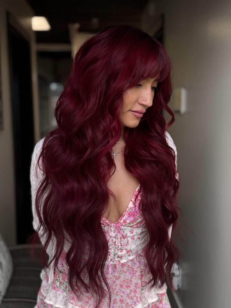 long red hair extensions